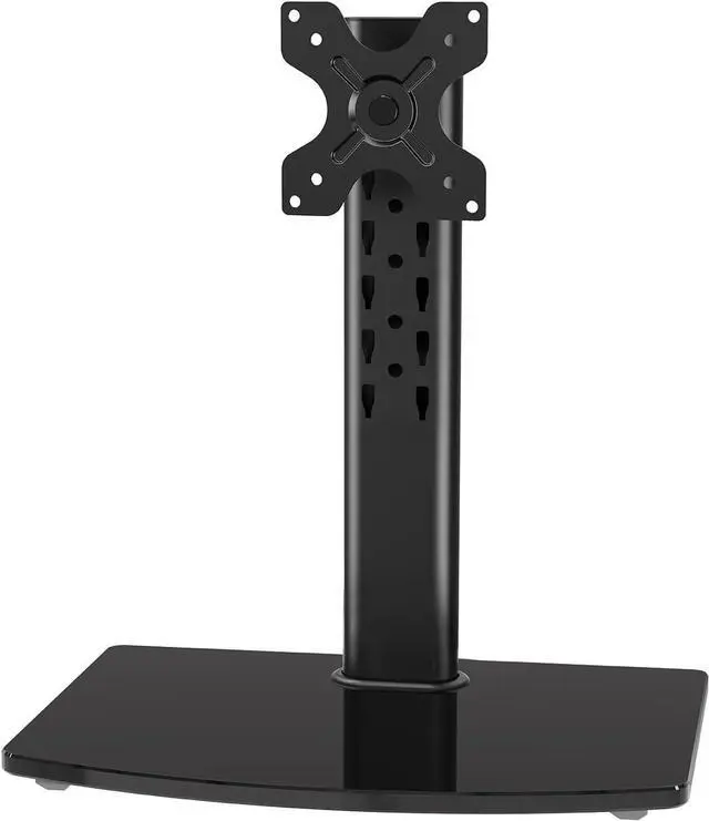 Main image of MOUNT PRO Single Monitor Stand Fits Max 32 inch Computer Screen, Free Standing Monitor Desk Stand, Monitor Mount with Height Adjustable, Swivel, Tilt, Rotation, VESA Monitor Stand 100x100, Black