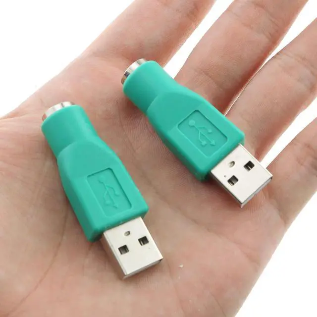 Alt view image 5 of 5 - 2pcs PS/2 Female to USB Male Converter USB to PS2 Adapter for Mouse and Keyboard Computer PC Laptop Accessories