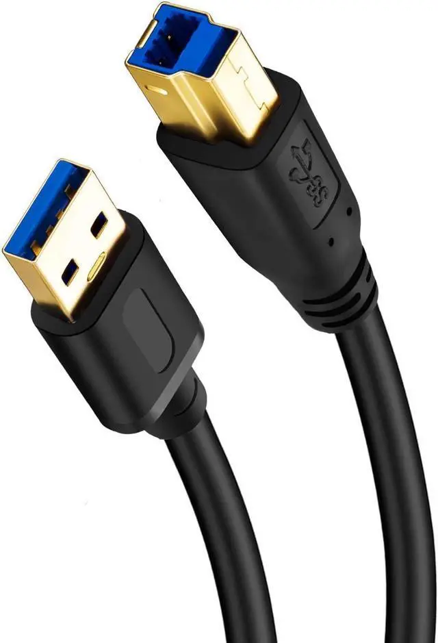 Alt view image 2 of 7 - Jelly Tang USB 3.0 Cable A Male to B Male 10Ft Superspeed USB 3.0 A-B/A Male to B Male Cable - for Scanner Printers Desktop External Hard Drivers and More(10Ft/3M)