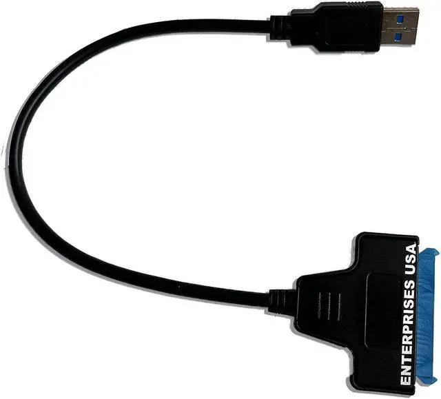 Main image of SATA to USB Cable USB 3.0 to SATA III Hard Drive Adapter Converter for 2.5 Inch SSD & HDD Data Transfer Support UASP (Black) Enterprises USA