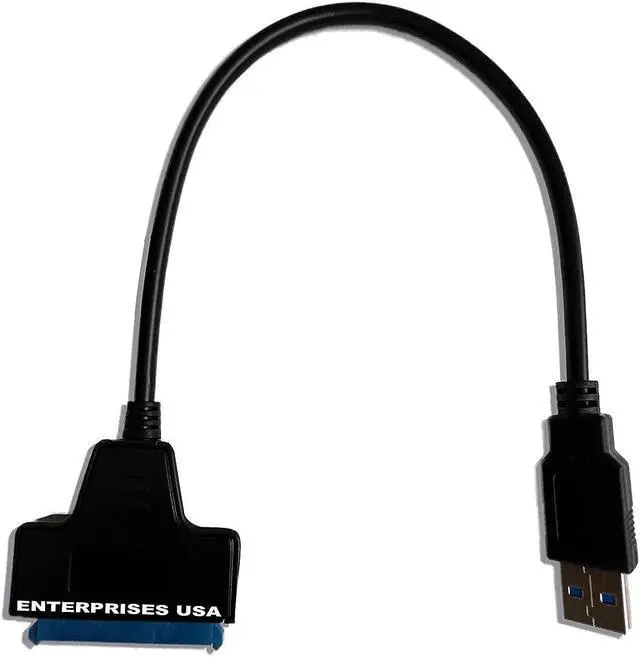 Alt view image 4 of 7 - SATA to USB Cable USB 3.0 to SATA III Hard Drive Adapter Converter for 2.5 Inch SSD & HDD Data Transfer Support UASP (Black) Enterprises USA
