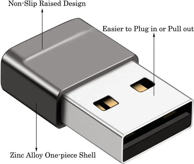 Alt view image 3 of 7 - USB C Female to USB Male Adapter (4 Pack), USB A Charger to USB Type C Cable Converter for Apple Watch Series 7 8 9 Ultra SE, iPhone 15 14 13 Plus Pro Max and More