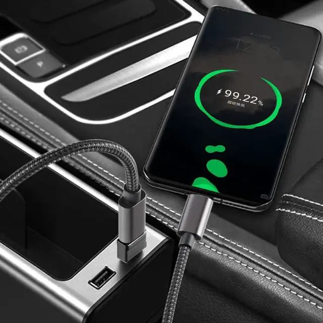 Alt view image 7 of 7 - USB C Female to USB Male Adapter (4 Pack), USB A Charger to USB Type C Cable Converter for Apple Watch Series 7 8 9 Ultra SE, iPhone 15 14 13 Plus Pro Max and More