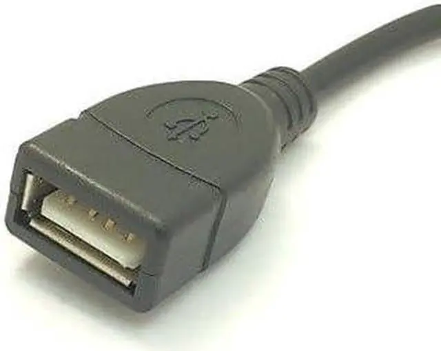 Alt view image 3 of 5 - 2 Pack USB 2.0 A Female to 3.5mm Male Jack Plug Car AUX Audio Converter Adapter Cable