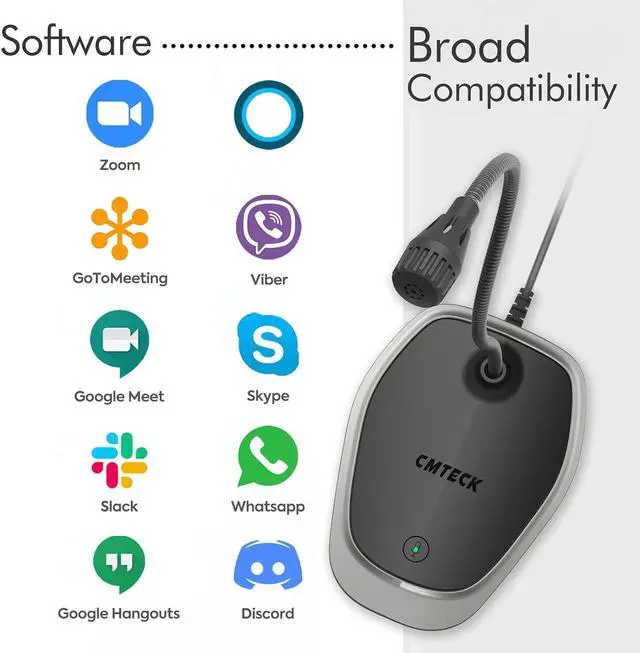 Alt view image 6 of 7 - USB Microphone, Plug & Play Microphone for PC, Desktop Omnidirectional Condenser Laptop Mic, Mute Button with LED Indicator, Compatible with Windows/Mac, Ideal for YouTube Videos, Skype, Recording