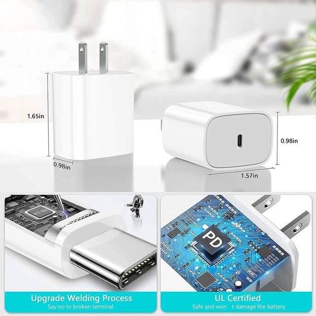 Alt view image 4 of 7 - iPad Pro Charger 20W USB C Fast Charger with 10FT Long Fast Charging Cord for iPad Pro 12.9 5th/4th/3rd 11 inch 3rd/2nd 13 inch M4 iPAD Air 5th/4th Generation/13/11 M3 M2 iPad 10th/11th(A16) Mini A17