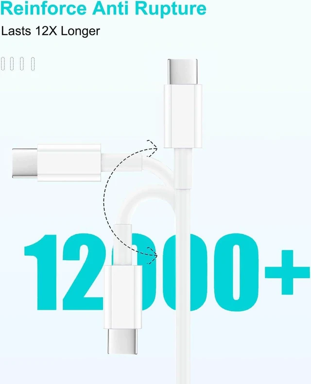 Alt view image 5 of 7 - iPad Pro Charger 20W USB C Fast Charger with 10FT Long Fast Charging Cord for iPad Pro 12.9 5th/4th/3rd 11 inch 3rd/2nd 13 inch M4 iPAD Air 5th/4th Generation/13/11 M3 M2 iPad 10th/11th(A16) Mini A17
