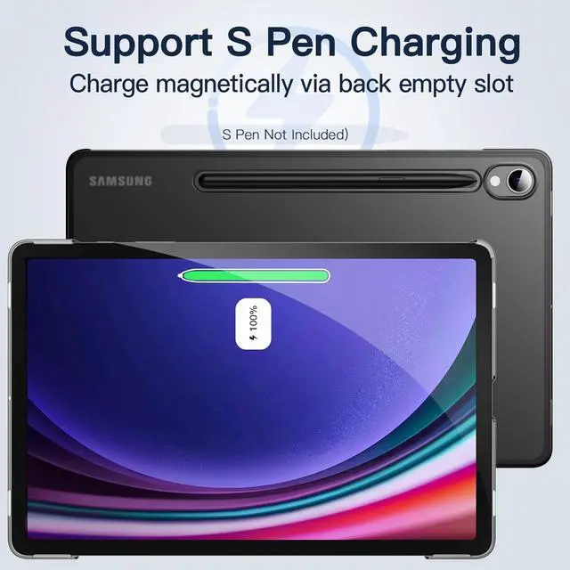 Alt view image 4 of 6 - for  Galaxy Tab S9 11-Inch and Galaxy Tab S10 Lite / S10 FE / S9 FE 10.9-Inch Screen Protector and for  Galaxy Tab S9 11-Inch Case Bundle