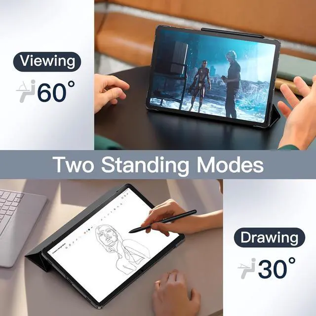 Alt view image 5 of 6 - for  Galaxy Tab S9 11-Inch and Galaxy Tab S10 Lite / S10 FE / S9 FE 10.9-Inch Screen Protector and for  Galaxy Tab S9 11-Inch Case Bundle