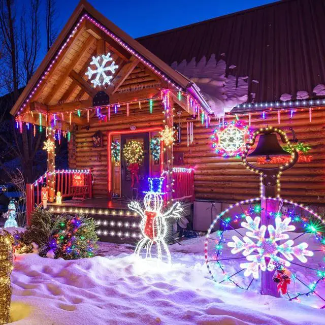 Alt view image 7 of 7 - 99Ft LED Rope Lights Outdoor, 18 Colors Changing Fairy String Light Plug in with Remote, IP68 Waterproof 300 LEDs Multicolor Twinkle Christmas Lights for Bedroom Patio Halloween Holiday Decor