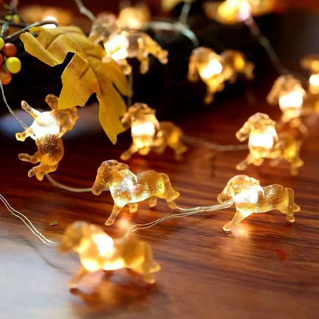 Alt view image 4 of 7 - Horse Fairy String Lights Pony Cute Decorative Lights 20 LEDs Night Light