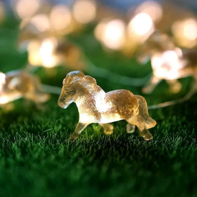 Alt view image 2 of 7 - Horse Fairy String Lights Pony Cute Decorative Lights 20 LEDs Night Light