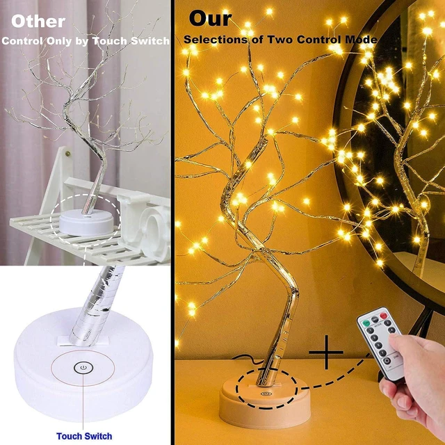 Alt view image 3 of 7 - OURBAOFU 20'' 108LED Fairy Sparkly Tree Lamp with Remote Control