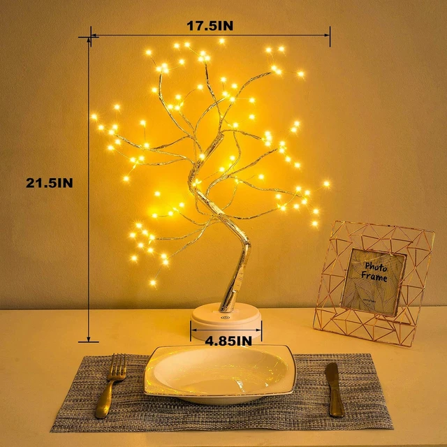 Alt view image 6 of 7 - OURBAOFU 20'' 108LED Fairy Sparkly Tree Lamp with Remote Control