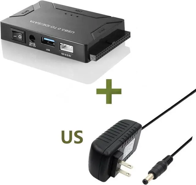 Alt view image 6 of 7 - USB 3.0 to IDE/SATA Hard Drive Adapter External Hard Drive Reader Ultra Recovery Converter for 2.5 3.5in HDD | SSD DVD Optical Drive | Support UASP