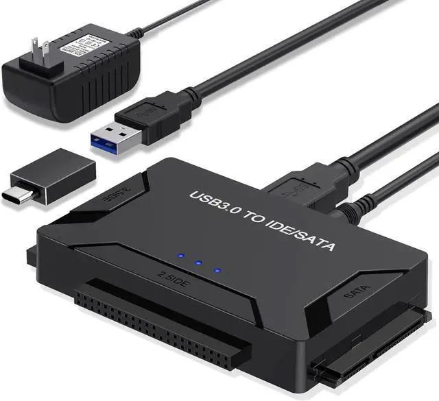 Main image of SATA/IDE to USB 3.0 Adapter External Hard Drive Adapter Kit Recovery Reader Converter for Universal 2.5 3.5 HDD/SSD CD/DVD Optical Drives