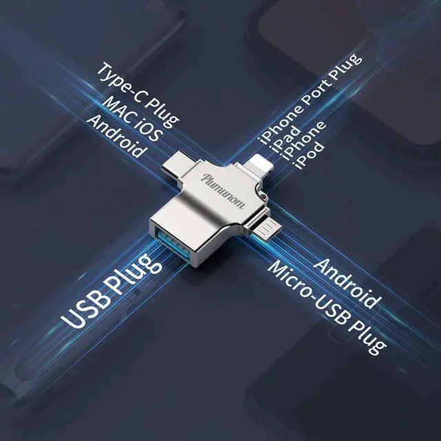 Alt view image 2 of 7 - 3 in 1 OTG Converter Type C and Micro USB to 3.0 Female Adapter Use for Data Transmission The USB OTG Adapter is Suitable for Media TV Sticks Android Phones or Tablets (Silver)