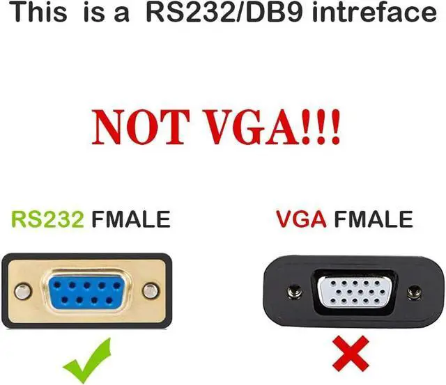 Alt view image 2 of 7 - USB to RS232 Adapter with FTDI Chipset 6.6ft USB 2.0 Male to RS232 Female DB9 Serial Converter Cable for Cashier Register Modem Scanner Digital Cameras CNC Black