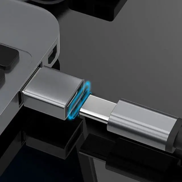 Alt view image 2 of 7 - USB C to USB Adapter 3.0 Pack of 2- Fast Data Transfer & Charger Converter for Multiple Compatible Devices - USB C Female to Male Adapter - Cool Electronics Gadget