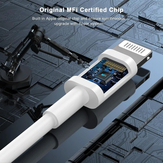 Alt view image 2 of 7 - Lightning to 30 Pin Adapter, Apple MFi Certified No Audio 8 Pin Male to 30 Pin Female Connector Converter with iPhone Lightning Charger Cable and Data Transfer Compatible iPhone 14 13 12 11 Xs X 8 7 6