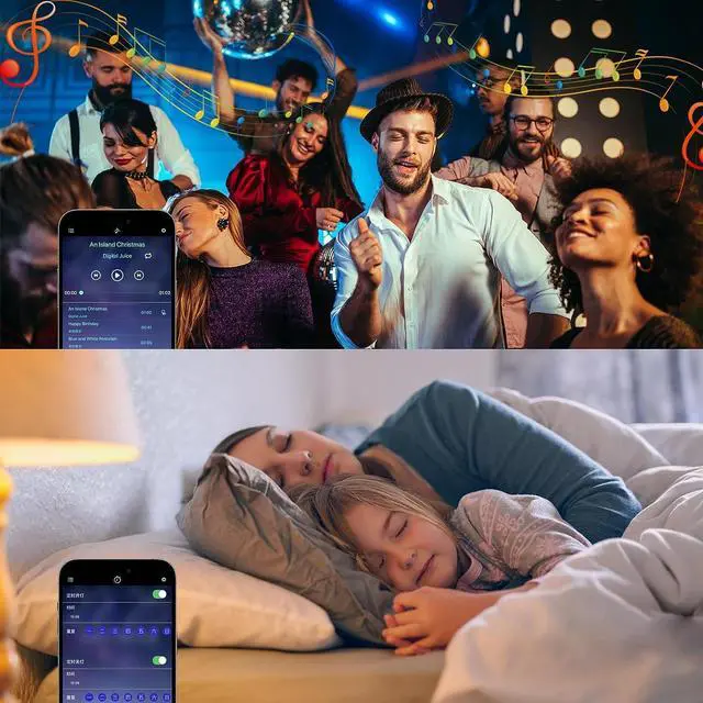 Alt view image 6 of 7 - Led Neon Rope Lights 32.8Ft Control with App/Remote Multiple Modes Music Sync Led Neon Strip Lights 12v RGB LED neon Rope Lights for Bedroom Room Outdoors Decor