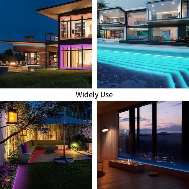 Alt view image 7 of 7 - Led Neon Rope Lights 32.8Ft Control with App/Remote Multiple Modes Music Sync Led Neon Strip Lights 12v RGB LED neon Rope Lights for Bedroom Room Outdoors Decor