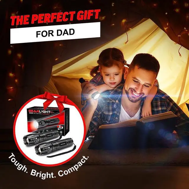 Alt view image 3 of 7 - GearLight LED Flashlights - Mini Camping Flashlights with 5 Modes, Zoomable Beam - Powerful and Bright for Outdoor Use
