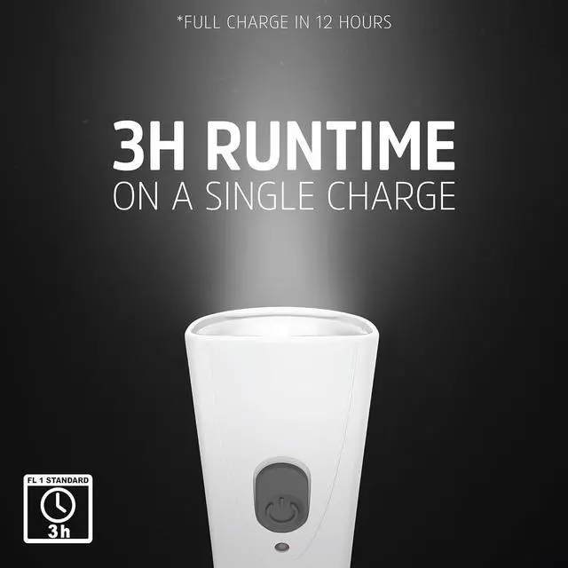 Alt view image 6 of 7 - Energizer LED Rechargeable Plug-in Flashlights, Weatheready Emergency Flashlight for Hurricane Supplies and Survival Kits, Flash Light with Convenient Plug-in Design,White, 6 count (Pack of 1)