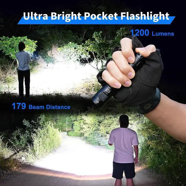 Alt view image 2 of 7 - WUBEN C3 Flashlight 1200 High Lumens Rechargeable Flashlights 6 Modes Super Bright IP68 LED Tactical Flashlight for Camping, Home, Emergency, Rescue, Hunting, Inspection, Repair, Tool Gifts for Men