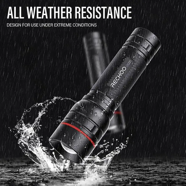 Alt view image 6 of 7 - Rechargeable Flashlights High Lumens 2 Pack G1000 Super Bright Flash Light Small Led Tactical Flashlight with 3 Lighting Modes Portable Flashlights for Camping Home (Battery Included)