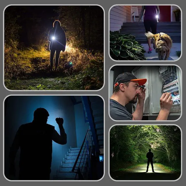 Alt view image 7 of 7 - sofirn SP10 Pro Mini Flashlight 900 Lumens, Small AA Flashlight with LH351D LED 90CRI, Anduril 2 UI, Pocket Flashlight for Camping, Outdoor, Hiking Emergency (Black-KIT)