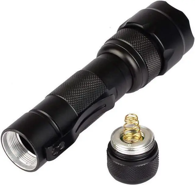 Alt view image 5 of 7 - WF-502B Single Mode 1200 Lumen Mini Portable Tactical Clip Handheld Flashlight Torch Lamp,for Outdoor Sports and Indoor Activities (Camping, Hiking, Hunting, etc.) (Black)