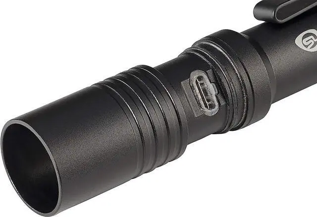 Alt view image 4 of 7 - Streamlight 66320 MacroStream USB 500-Lumen 2000 Candela Rechargeable EDC Compact LED Flashlight with USB Cable, Black