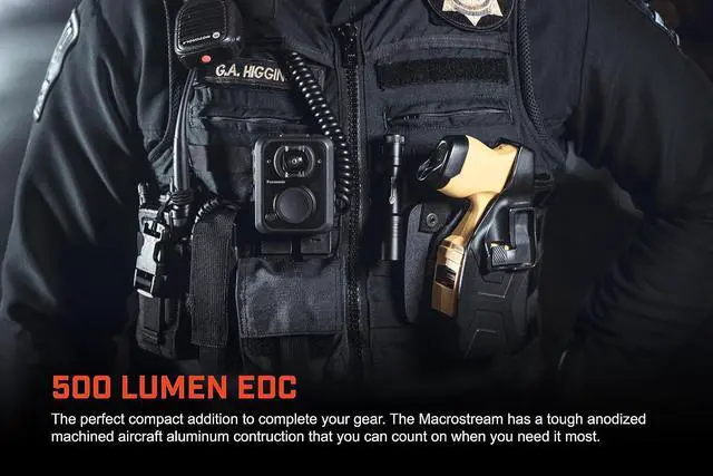 Alt view image 6 of 7 - Streamlight 66320 MacroStream USB 500-Lumen 2000 Candela Rechargeable EDC Compact LED Flashlight with USB Cable, Black