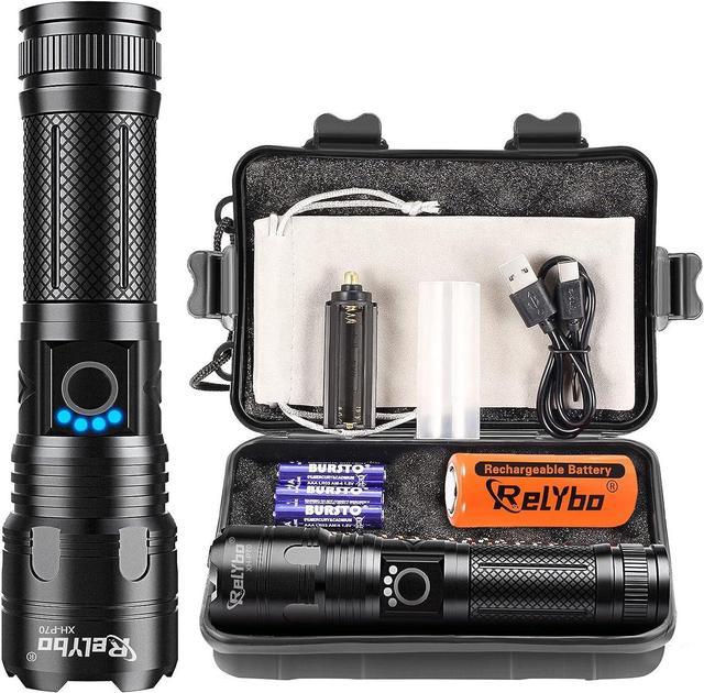 Camping Fishing LED Flashlight High Power XHP70 Outdoor Torch