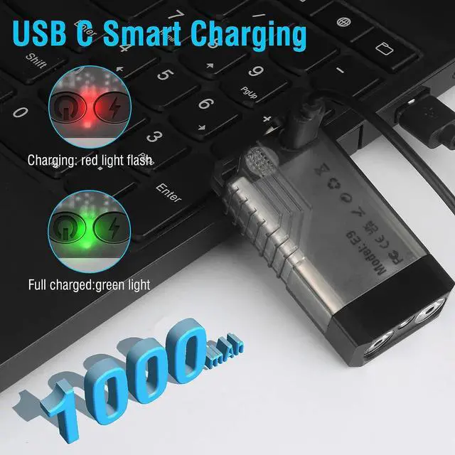 Alt view image 6 of 7 - BORUIT V10 Small Powerful Keychain Flashlight with 365nm UV Red Green Blue Light,High Lumens 1000 LM USB C Rechargeable Mini Pocket LED EDC Flash Light-14 Modes,Tail Magnet,Beeping Sound,Black