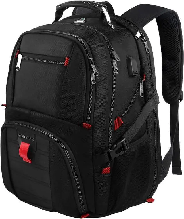 Main image of Travel Backpack 50L Extra Large Laptop Backpacks for Men Women Water Resistant College Backpack Airline Approved Business Work Bag with USB Charging Port Fits 17 Inch Computer Black