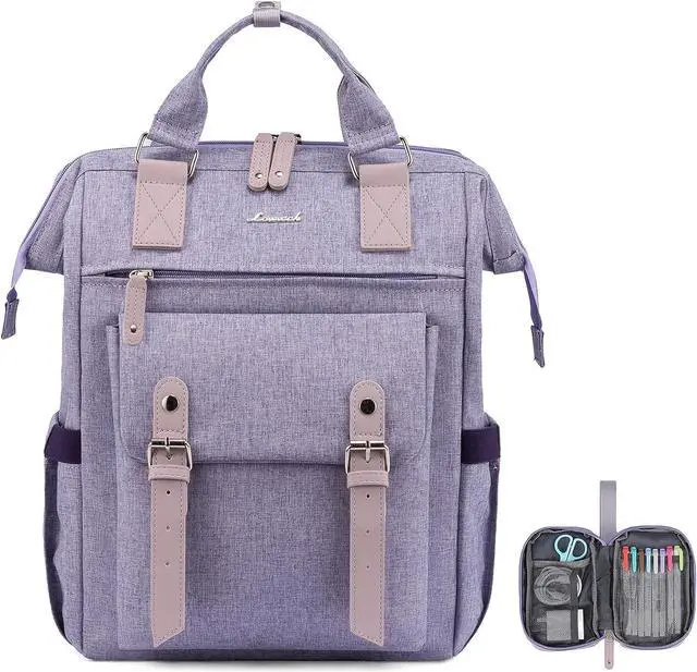 Main image of Laptop Backpack for Women Teacher Nurse Bag Work Travel Computer Backpacks Purse Daypack Water Resistant with USB Charging Port 15.6 inch