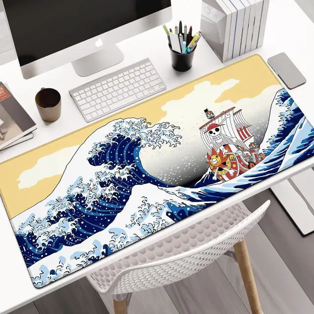 Alt view image 3 of 7 - Anime Mouse Mat Classic Japanese Anime Mouse Pad Large Gaming Mouse Pad Mouse Pad for Office Supplies Non-Slip Rubber Computer Game Mouse Mat 23.6 in X 13.8 in (Demon Slayer1)