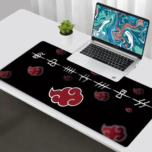 Alt view image 2 of 5 - Anime Mouse Pad XXL Demon Slayer Extra Thick(3mm) Extended Large Mouse Pad Non-Slip Rubber Base Home Office Mouse Pad 31.5x11.8 (2T-SBD-26)
