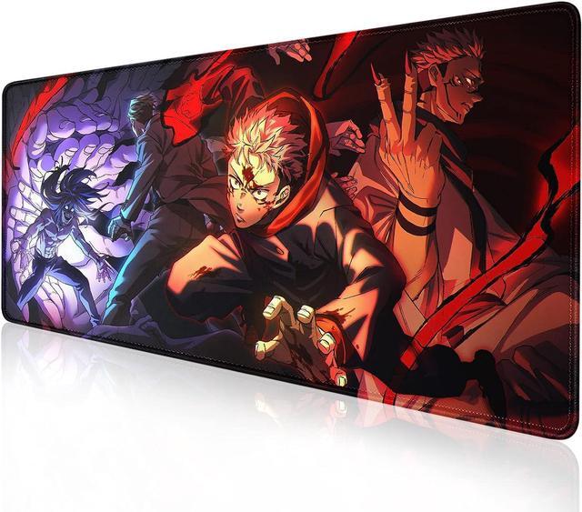 Main image of Large Mouse Pad for Non Slip Rubber Base Gaming Anime Mouse Pad for Computer Stitched Edges Ultra Thick 3 mm Wide & Long Mousepad 31.5 x 11.8 x 0.12 (Jujutsu Kaisen-2)
