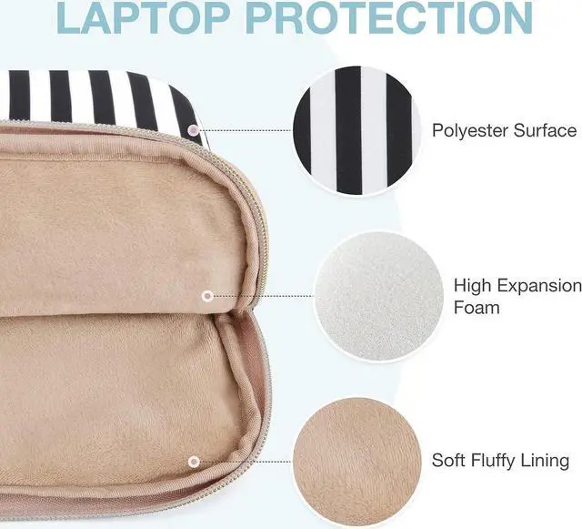 Alt view image 4 of 7 - Laptop Sleeve Bag Laptop Case Compatible with MacBook Air/Pro Retina 13-13.3 inch Notebook Compatible with MacBook Pro 14 inch 2021 2022 M1 Pro/Max A2442 Computer Bag with Pocket Black