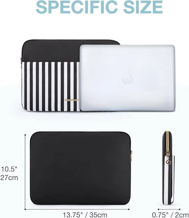 Alt view image 5 of 7 - Laptop Sleeve Bag Laptop Case Compatible with MacBook Air/Pro Retina 13-13.3 inch Notebook Compatible with MacBook Pro 14 inch 2021 2022 M1 Pro/Max A2442 Computer Bag with Pocket Black