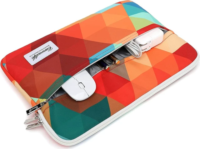 Alt view image 2 of 7 - Canvaslife Rainbow Peacock Laptop Sleeve 15 Inch 15 Case and 15.6 Laptop Bag