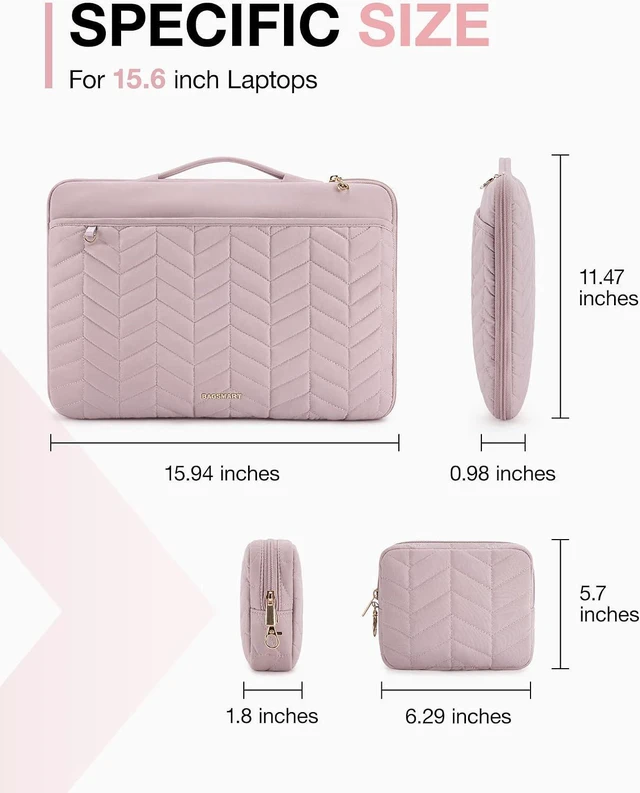 Alt view image 6 of 7 - Laptop Case 15-16 inch with Handle Laptop Bag Sleeve Padded