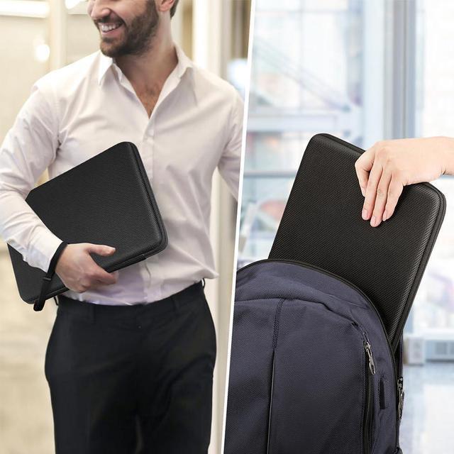 Alt view image 7 of 7 - Hard Sleeve Case for MacBook Pro 14-inch 2023-2021 M2 M1 13 MacBook Air 2022-2018 13 MacBook Pro 2022-2016 Waterproof Case for Dell XPS 13 Surface Laptop HP Acer Black
