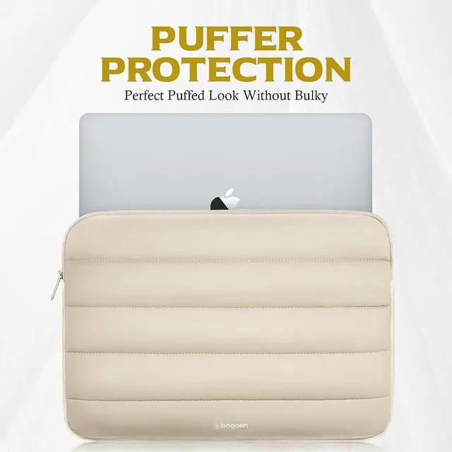 Alt view image 3 of 7 - Laptop Sleeve Bag 14 Inch TSA Laptop Bag Protective Sleeve Waterproof with 4-Layer Protection Laptop Sleeve for MacBook HP    Notebook