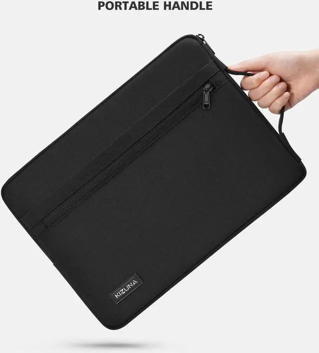 Alt view image 3 of 7 - Laptop Sleeve 17 Inch Water-Resistant Computer Case Hand Bag for Predator PH717-71-746/LG Gram 17/ Dell G7/17.3 HP ProBook 470/17.3 Lenovo Ideapad700/Y700/17.3 DELL Precision 7710 Black