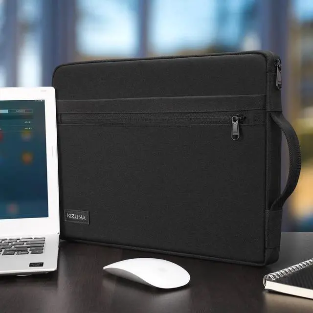 Alt view image 6 of 7 - Laptop Sleeve 17 Inch Water-Resistant Computer Case Hand Bag for Predator PH717-71-746/LG Gram 17/ Dell G7/17.3 HP ProBook 470/17.3 Lenovo Ideapad700/Y700/17.3 DELL Precision 7710 Black