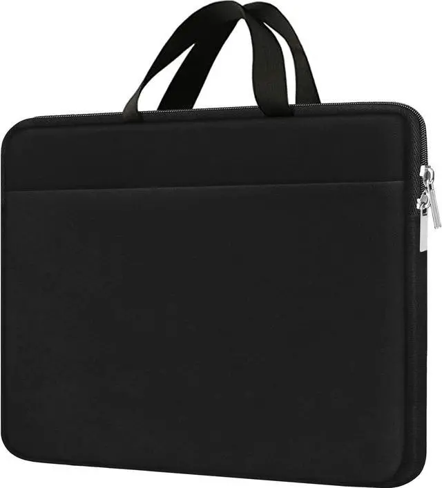 Main image of Laptop Sleeve Case 15.6 inch Durable Travel Laptop Bag Handbag Shockproof Protective Computer Cover Carrying Bag Briefcase for 15 15.6 HP Asus Acer Dell Lenovo Laptop Notebook Ultrabook (Black)